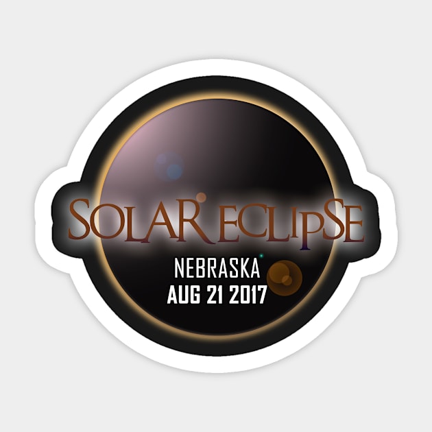 Total Solar Eclipse - Nebraska Sticker by SynapseWorks